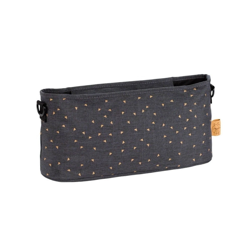 NEW Lässig Casual Buggy Stroller Bag Organizer Hooks‎ Gray Triangles